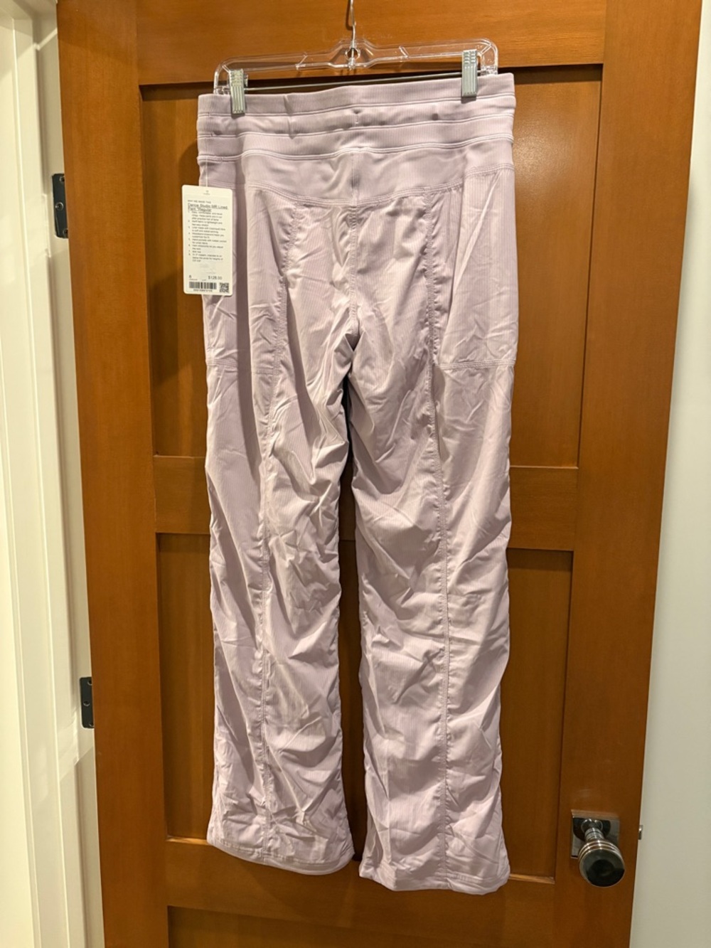 NWT lululemon athletica Pale Lavender Dance Studio MR Lined Pants